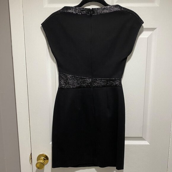 The Kooples Black Size 6 Cocktail Pocket Mini Dress Hopla Stretch Baddie Dark - Picture 3 of 6